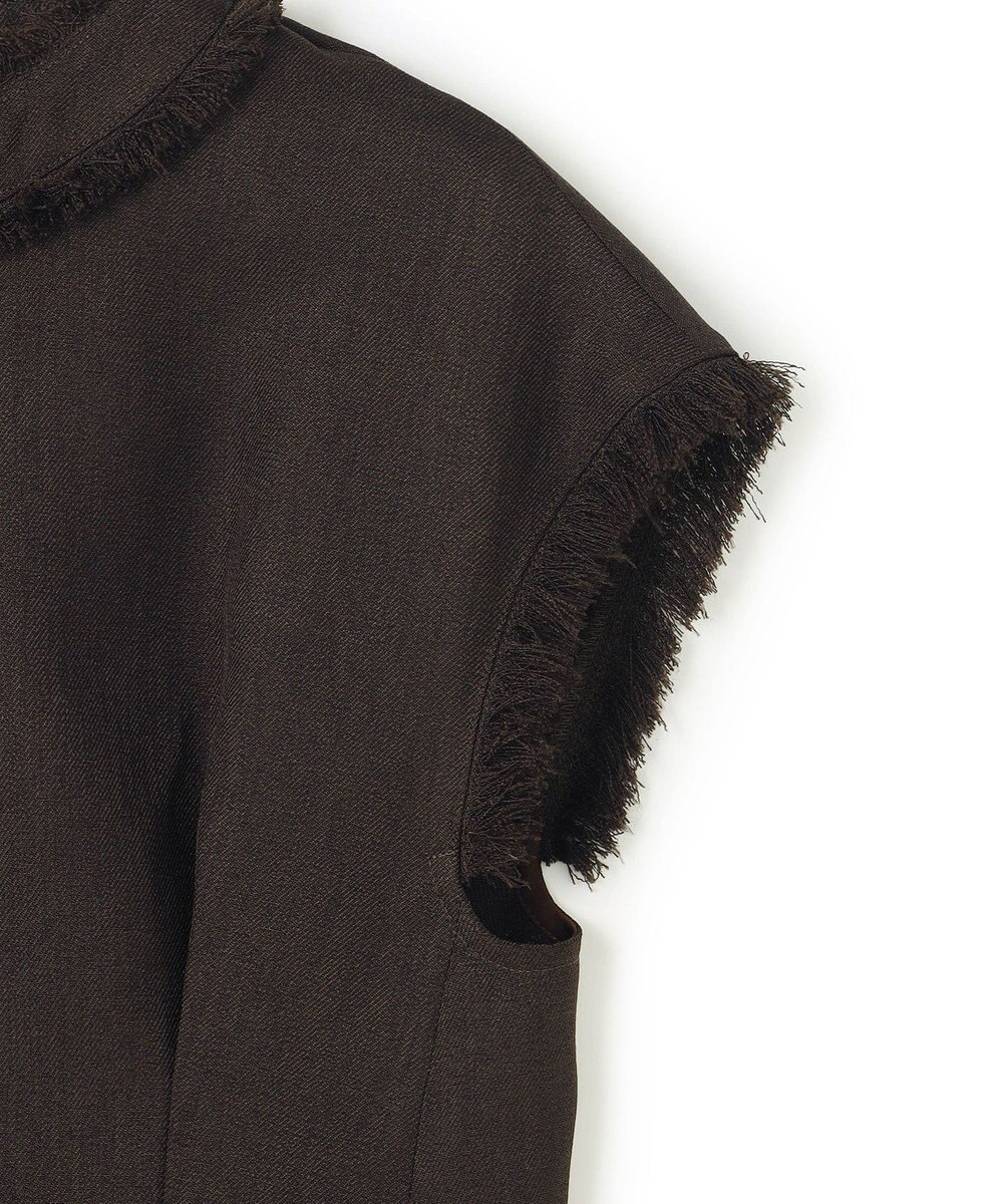 uncrave リネンライクツイル ジレブラウス 