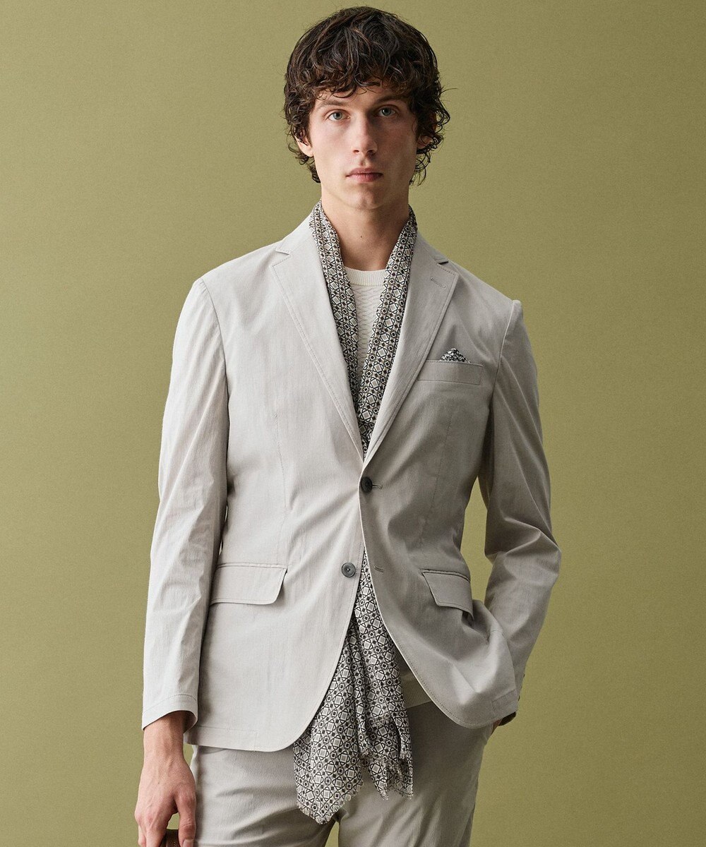 JOSEPH ABBOUD 【ストレッチ/軽量/Eco撥水/オーガニックコットン使用】マイクロピケストレッチジャケット 