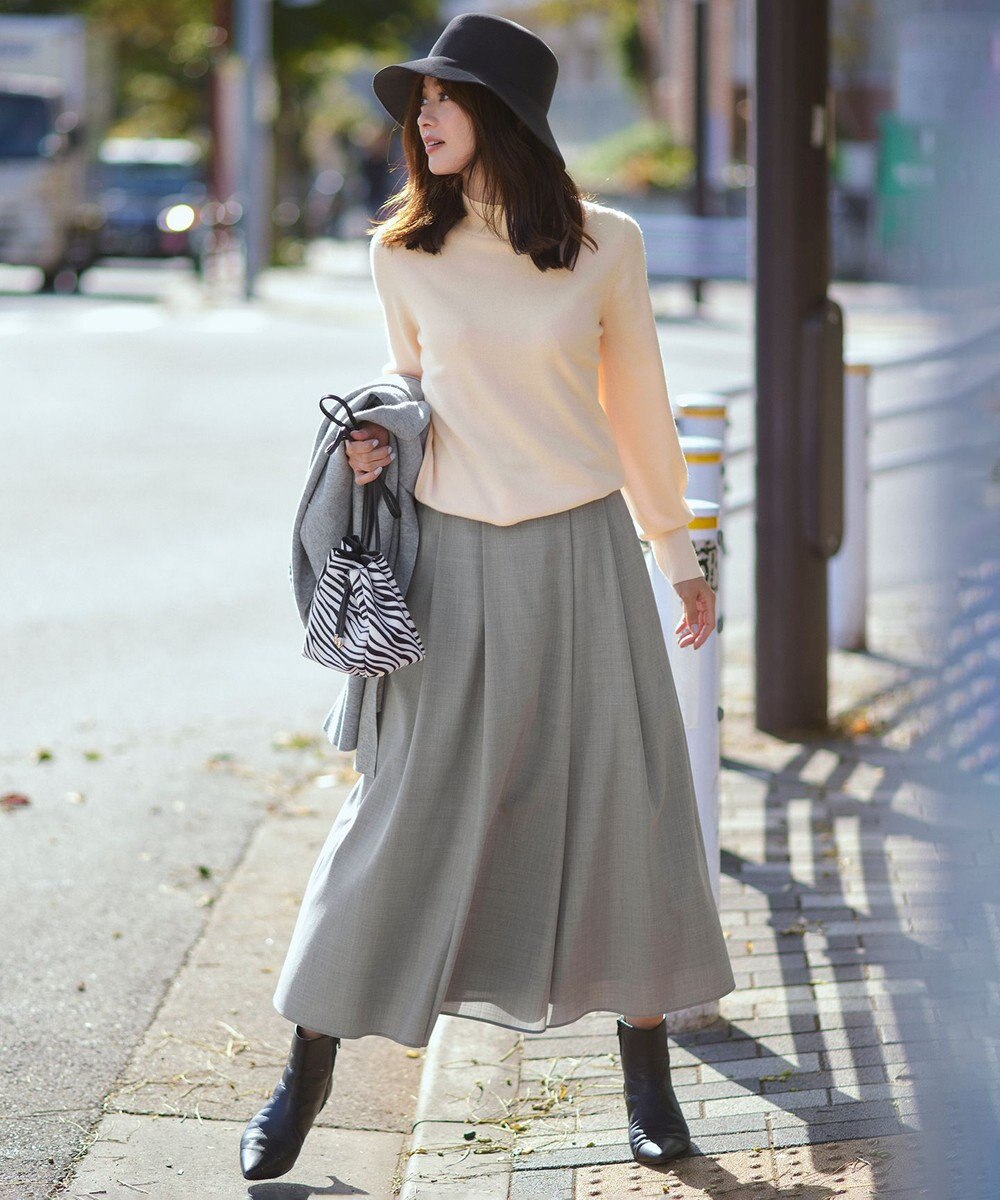 23区 ウールブレンド バック パール ニット 