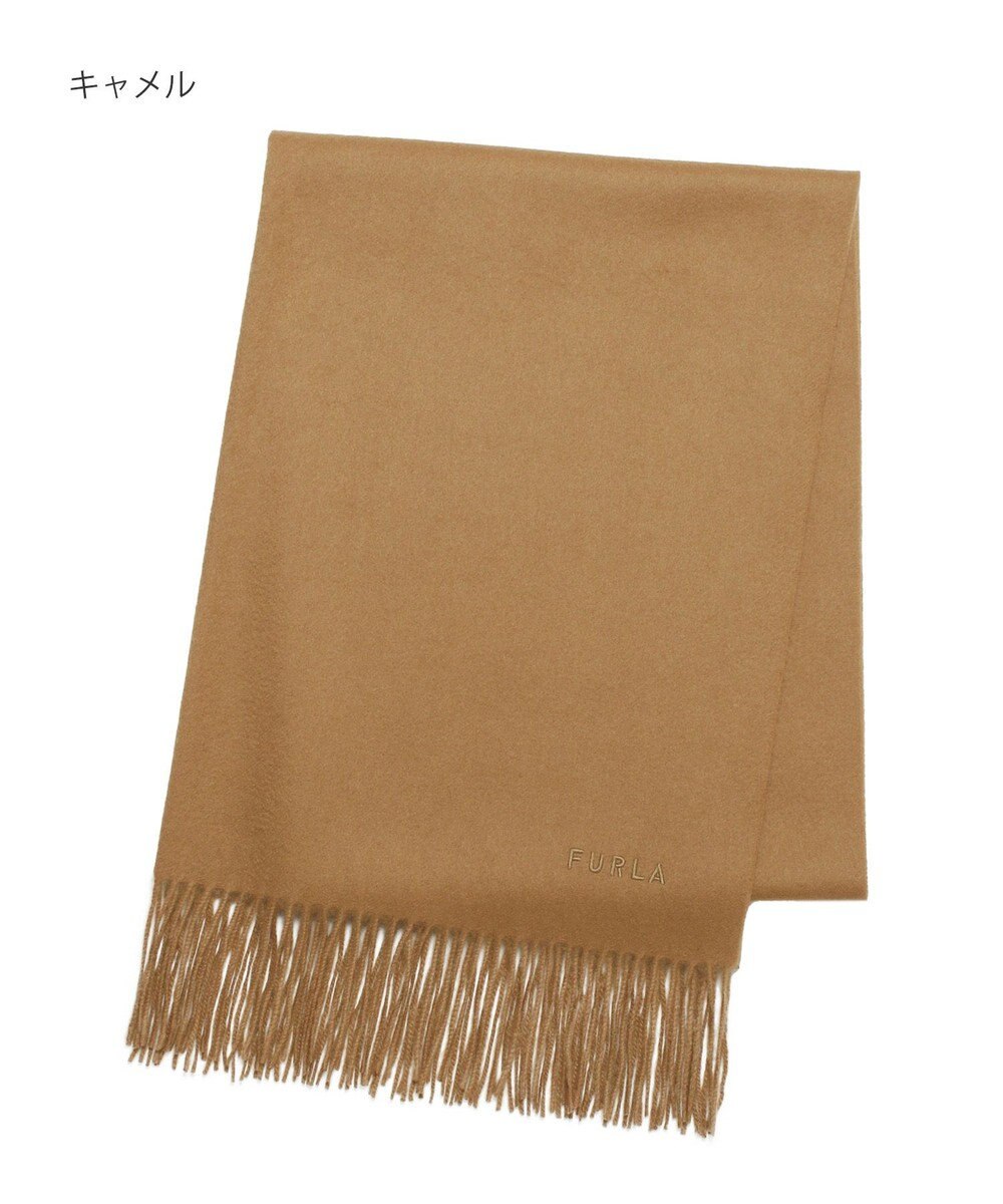 MOONBAT 【洗えるカシミヤ/大人百花1月号掲載】FURLA カシミヤ100%超大判無地 ストールマフラー／幅70cm 