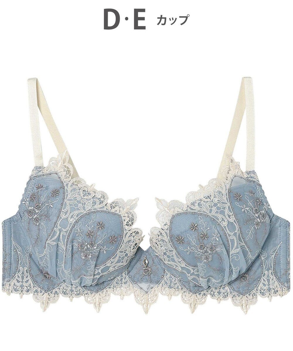 AMPHI ブラジャー 谷間メイク カップ上辺が浮きにくい Gカップまで対応 大きいサイズ 【Glama-Rich グラマリッチ ボリュームUPタイプ】 ブラ BYJ306 アンフィ／ワコール 