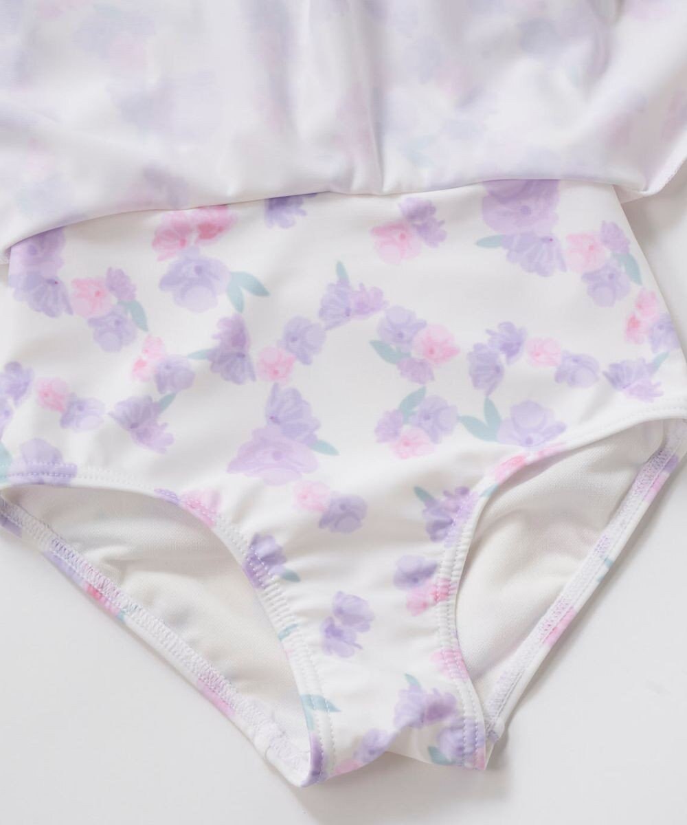 OP／FILA 【marie claire ENFANTS】花柄Aラインワンピース水着 