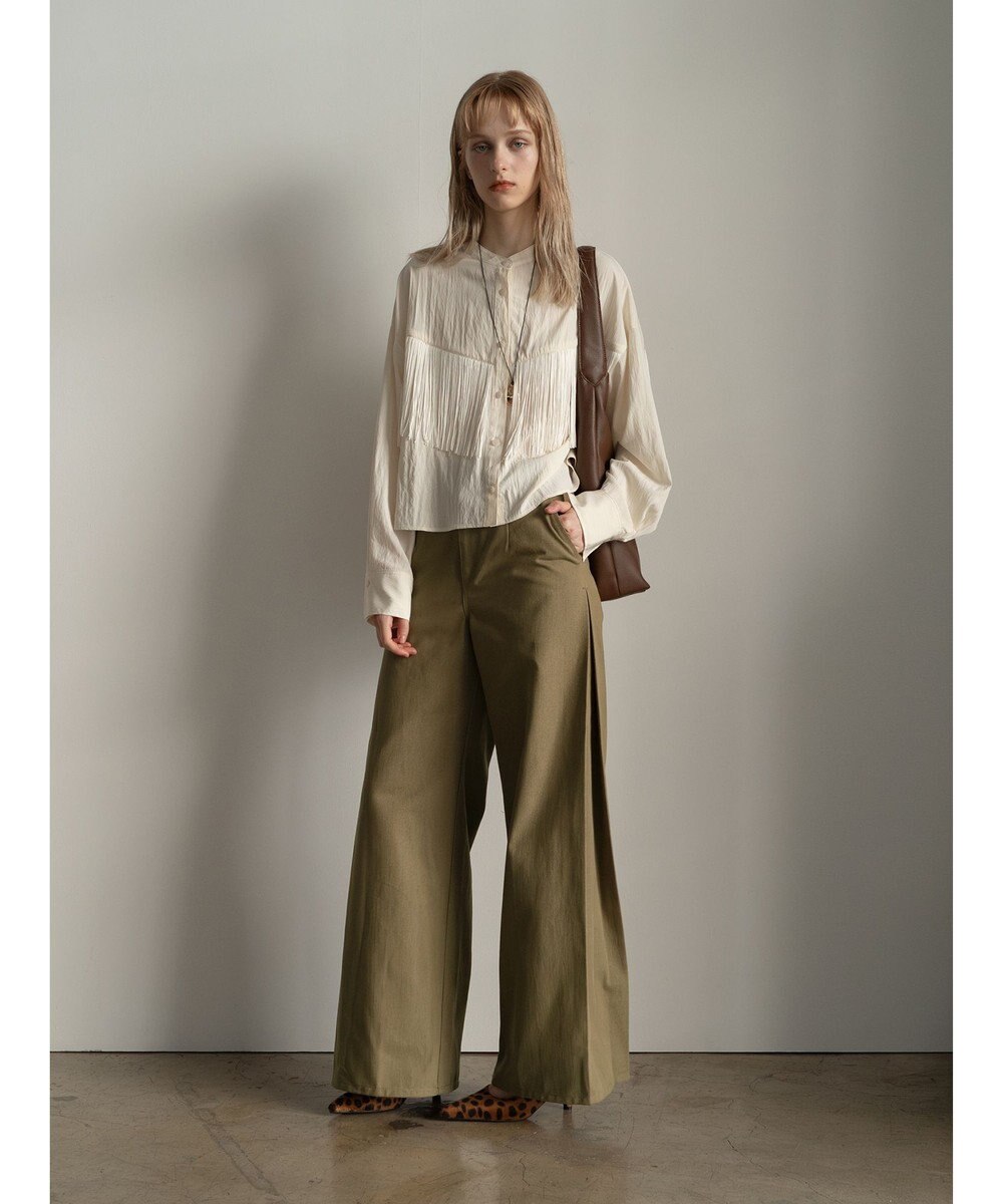 Te chichi フリンジショートシャツ《2025Autumn catalog vol.2 item》 