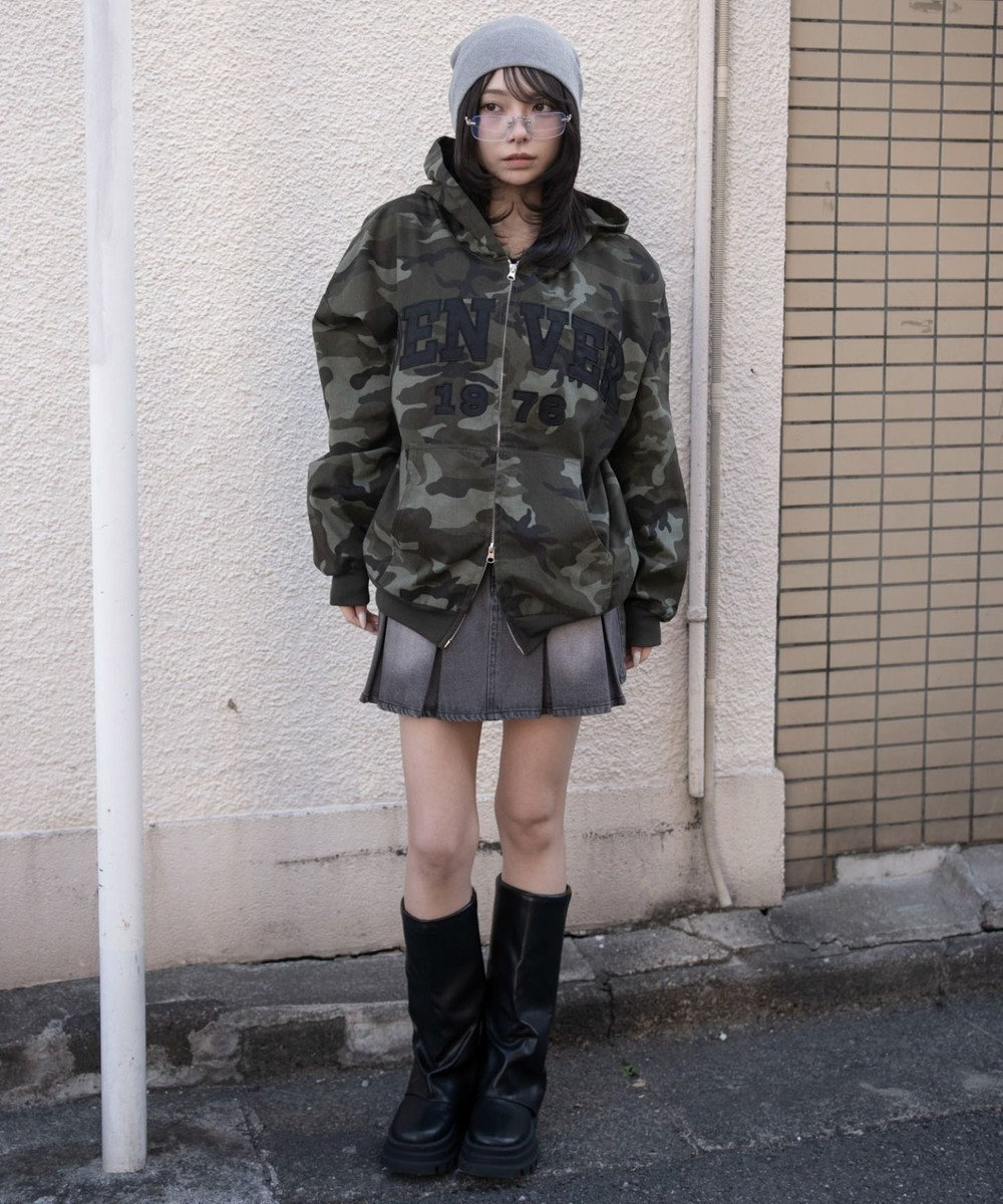 WEGO カレッジロゴBIGZIPパーカー 