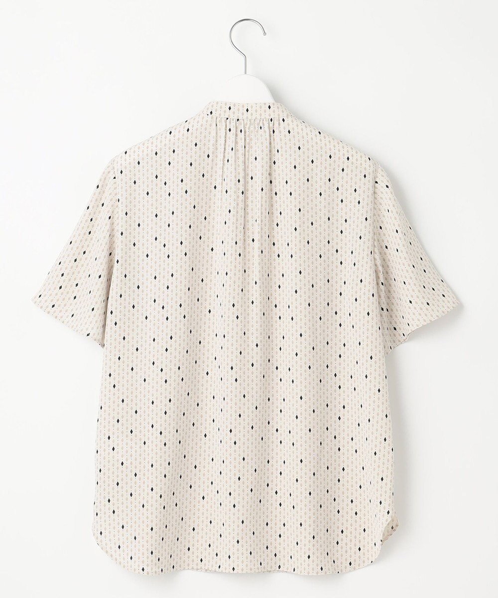 23区 S 【洗える】バックサテンアムンゼン レユールダイヤプリント ブラウス 