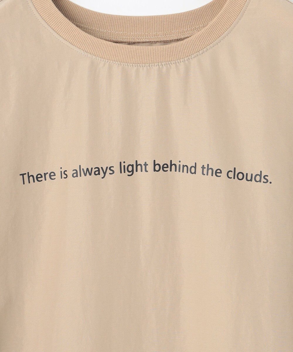 SHARE PARK LADIES ライトタッチ裾テールロゴTシャツ 