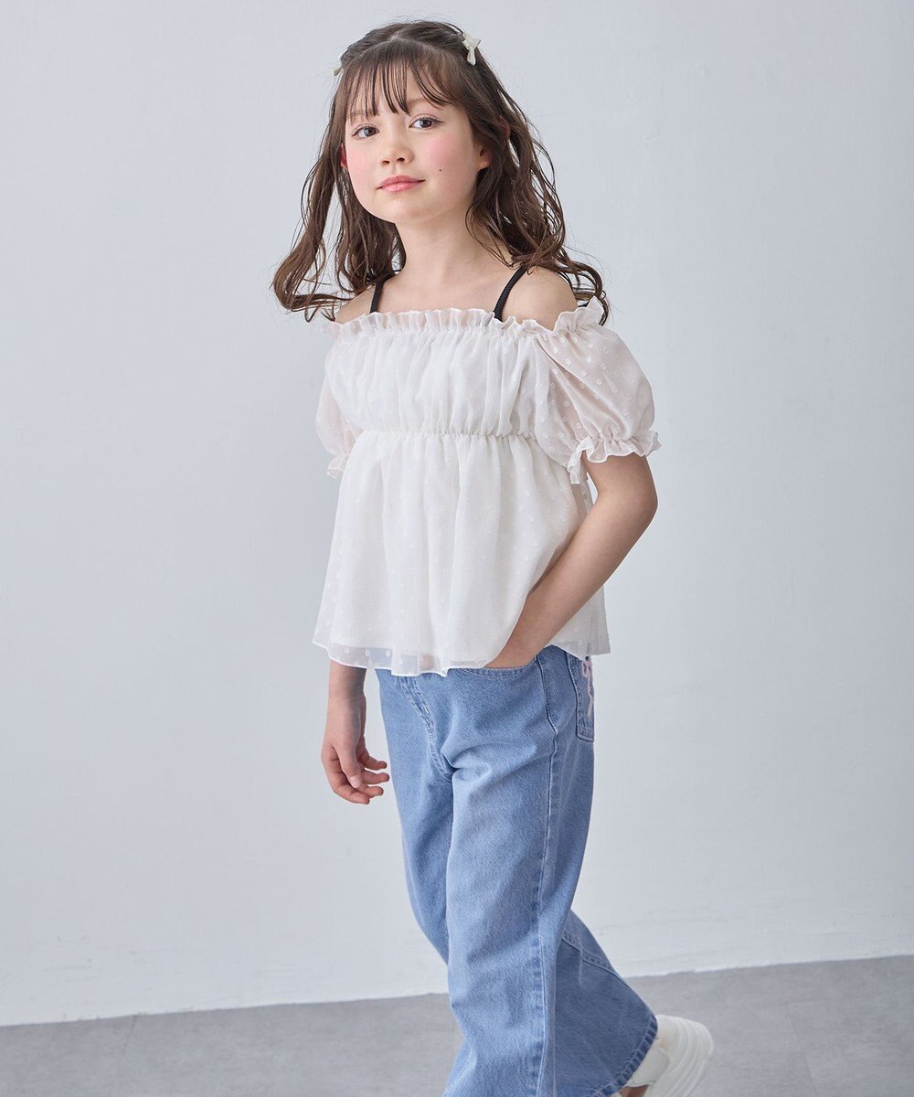 ANY KIDS 【一部店舗/WEB先行販売アイテム】2WAY シアードビーブラウス 