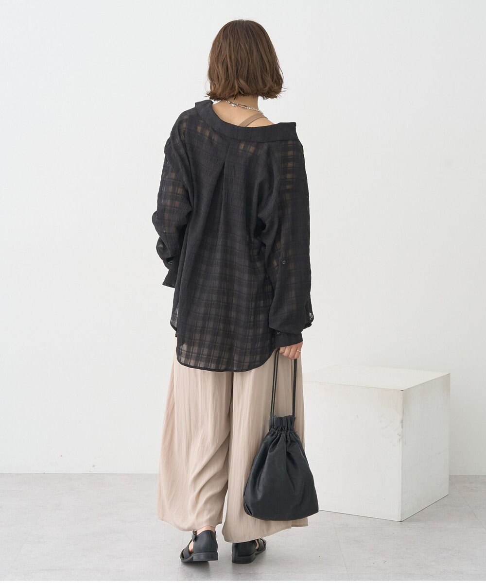 earth music&ecology マットサテンスカーチョ 