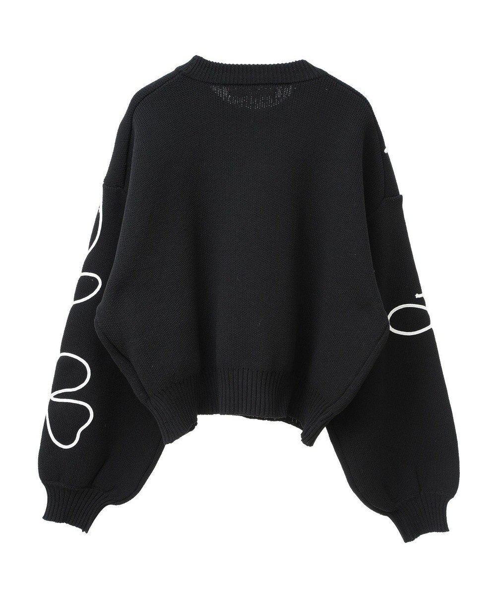 Green Parks ・ＥＬＥＮＣＡＲＥ　ＤＵＥ　コード刺繍花柄ニット 