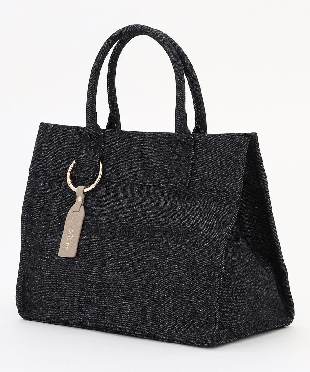 LA BAGAGERIE チャーム付きデニムバッグ Sサイズ 