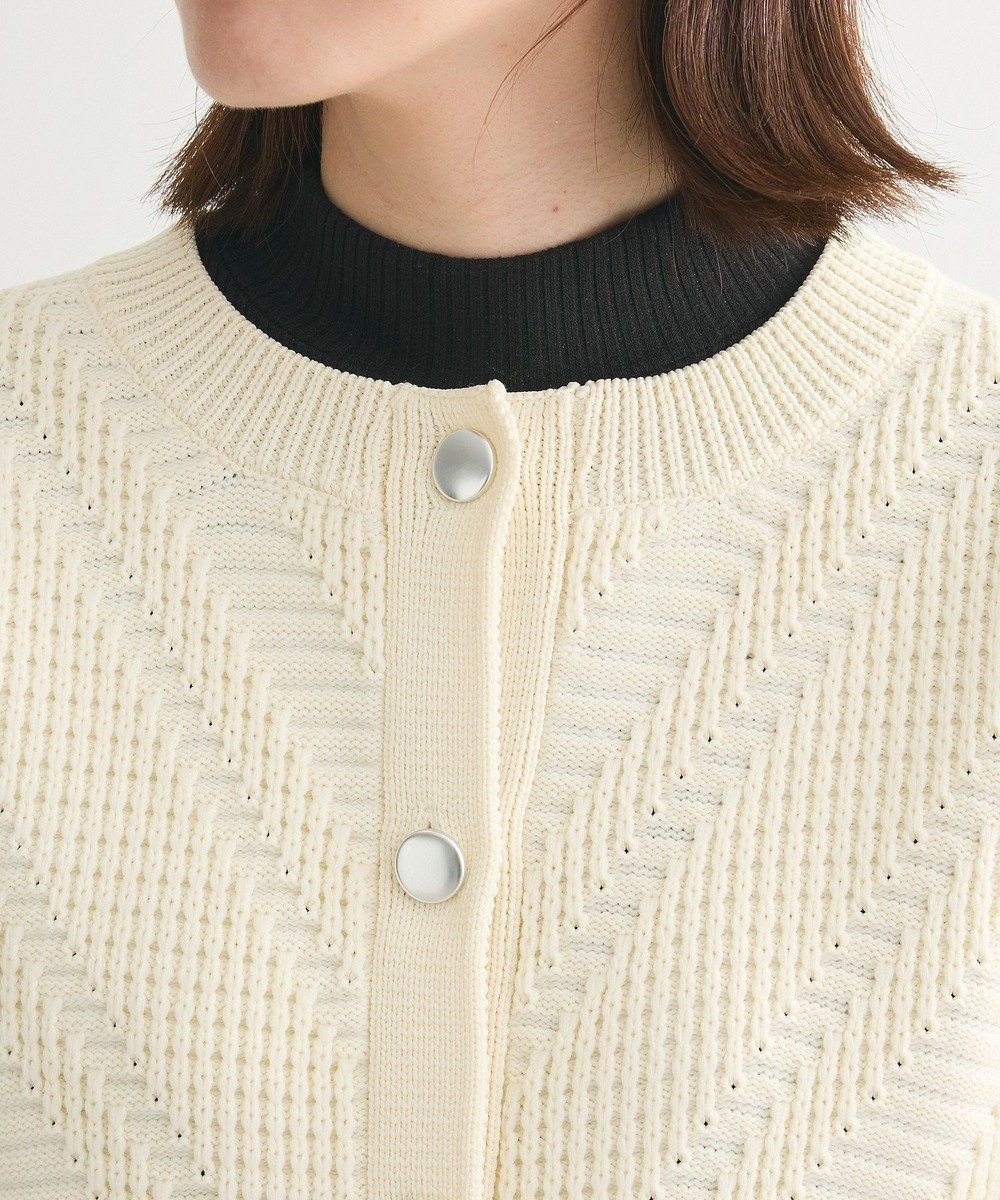 Green Parks ・ＥＬＥＮＣＡＲＥ　ＤＵＥ　ジャカードカーディガン 