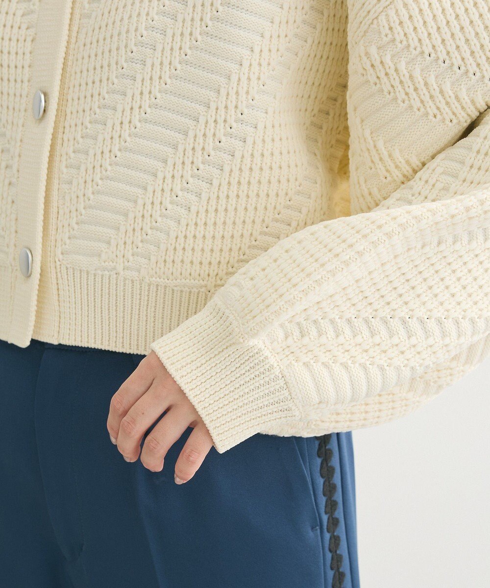 Green Parks ・ＥＬＥＮＣＡＲＥ　ＤＵＥ　ジャカードカーディガン 