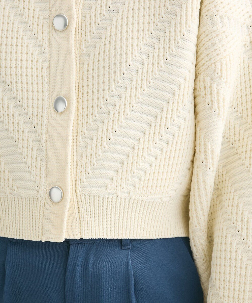 Green Parks ・ＥＬＥＮＣＡＲＥ　ＤＵＥ　ジャカードカーディガン 