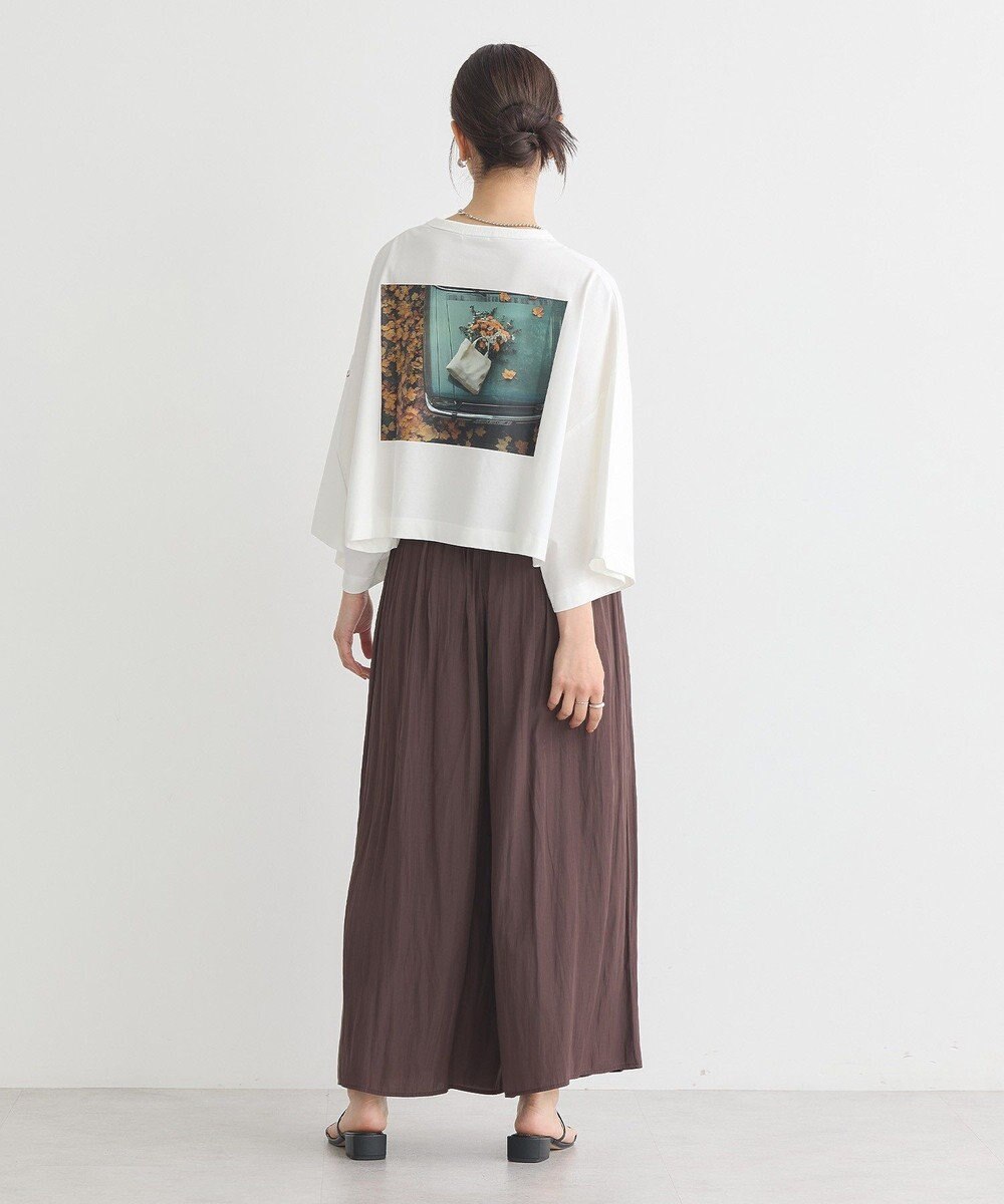 earth music&ecology マットサテンスカーチョ 