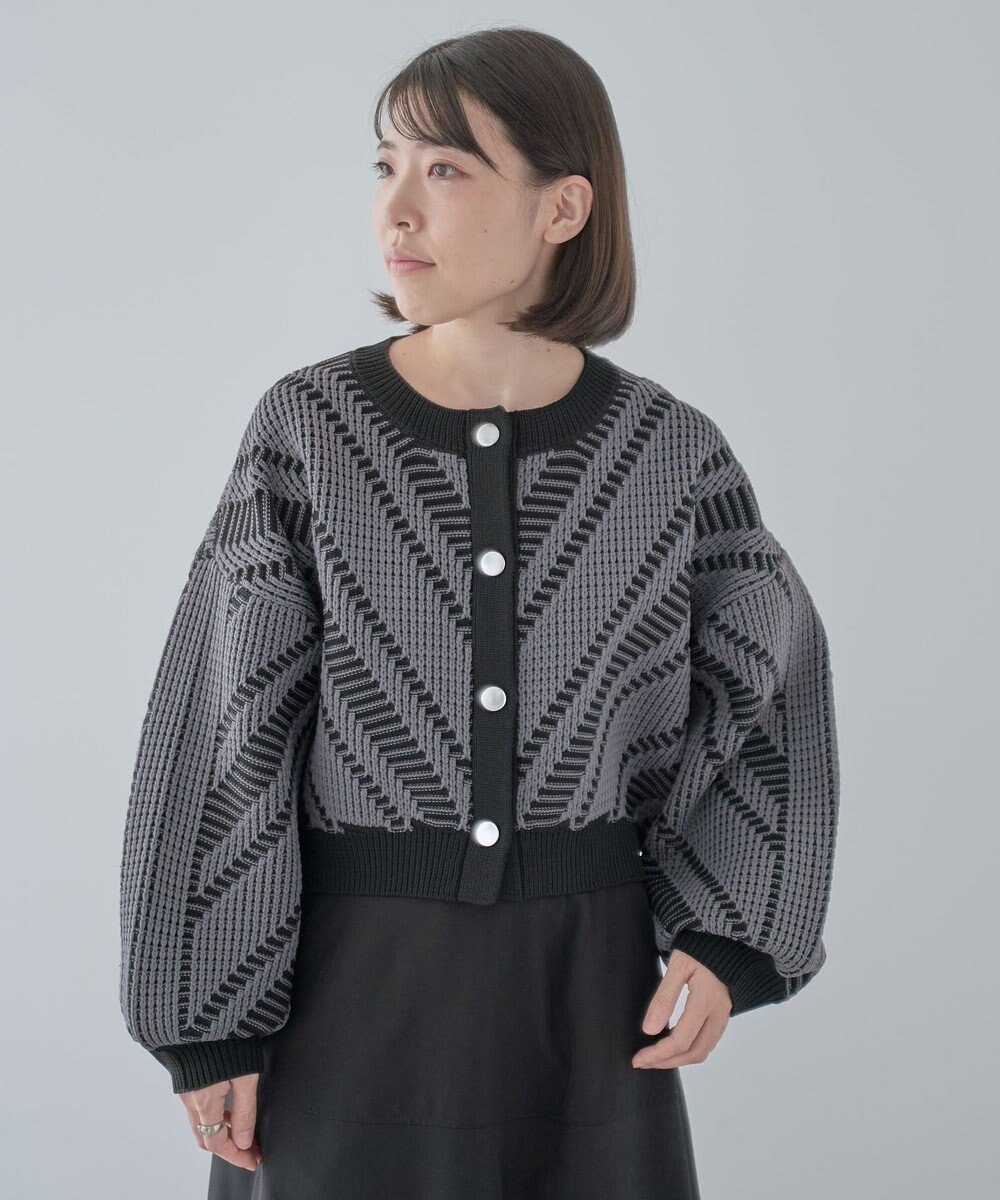 Green Parks ・ＥＬＥＮＣＡＲＥ　ＤＵＥ　ジャカードカーディガン 