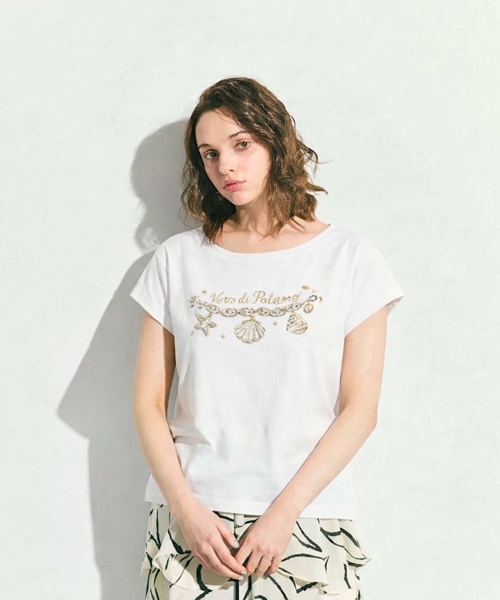 GRACE CONTINENTAL シェルモチーフフレンチT 