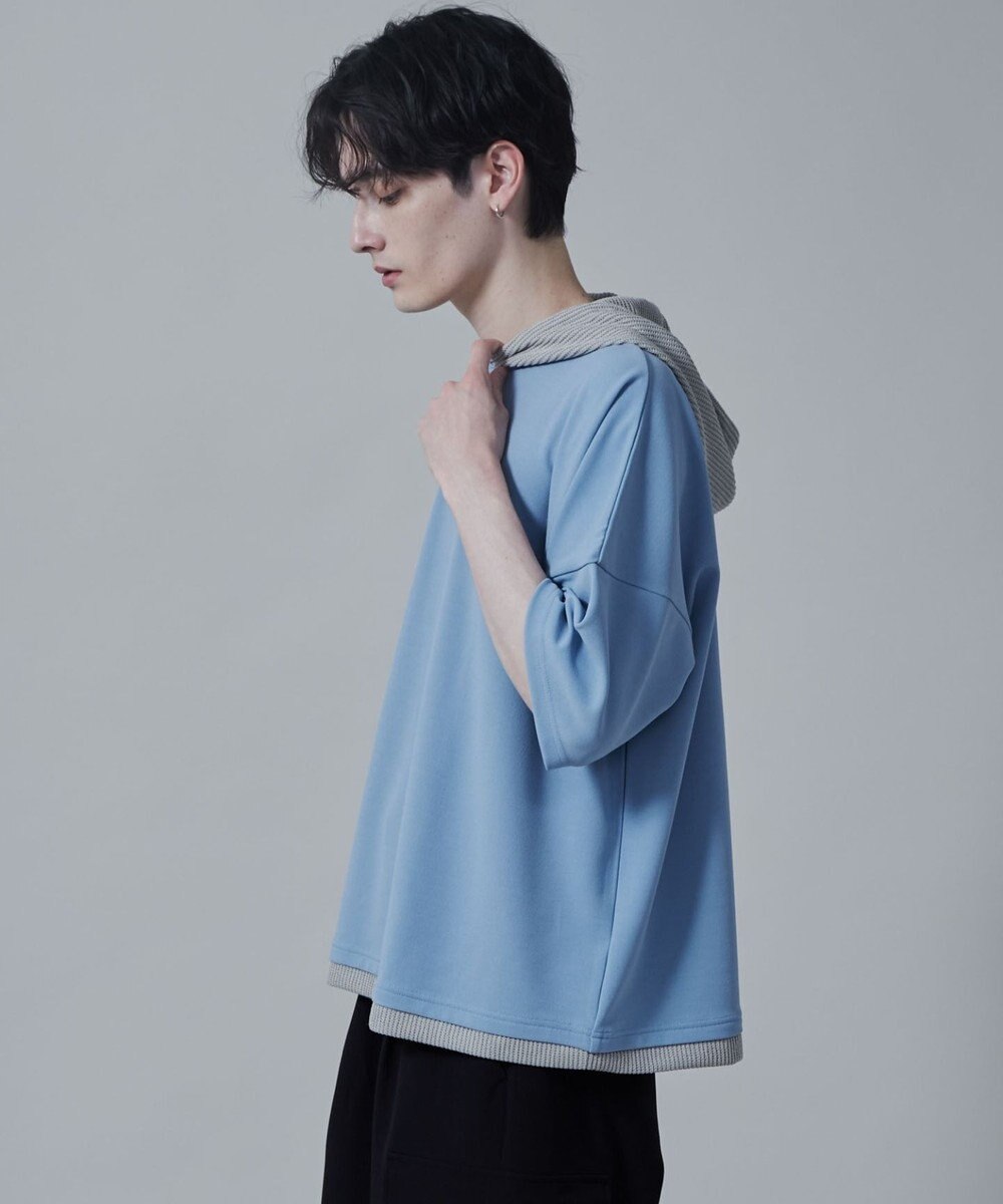 WEGO フェイクレイヤードフードT（S） 