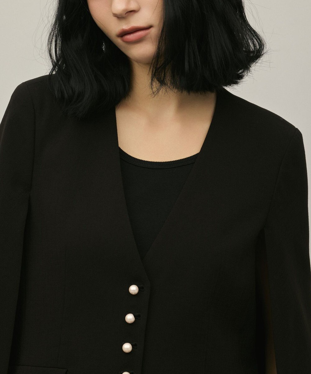 GRACE CONTINENTAL トリアセケープスリーブジャケット 