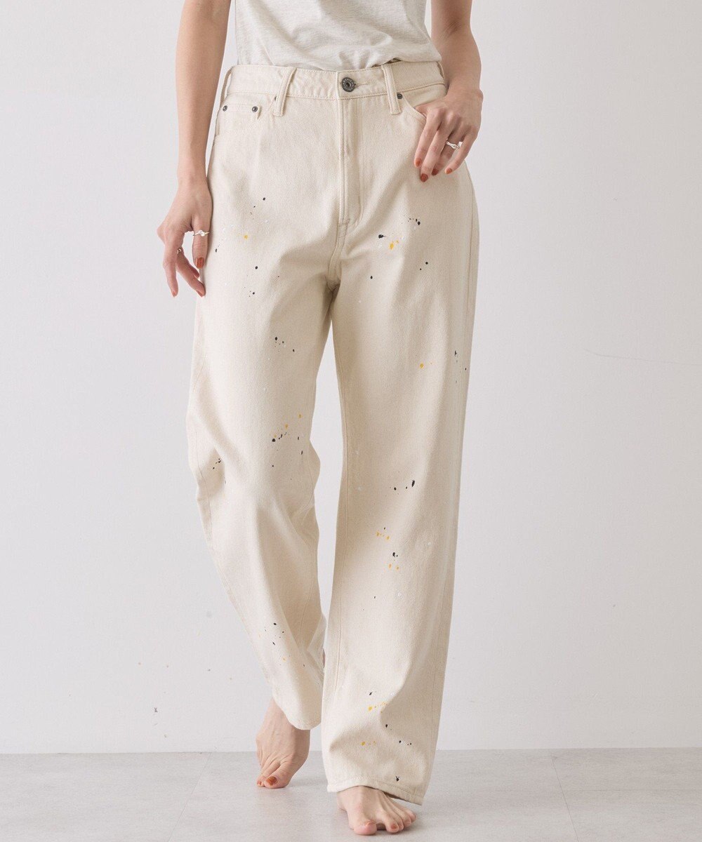 AMERICAN HOLIC ルーズストレートペイントデニム 