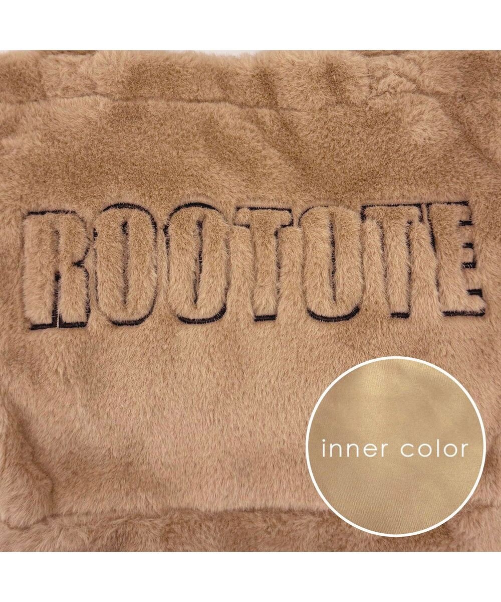 ROOTOTE 3637【ふわふわ】SC.スクエア.ファー.ロゴ-A 