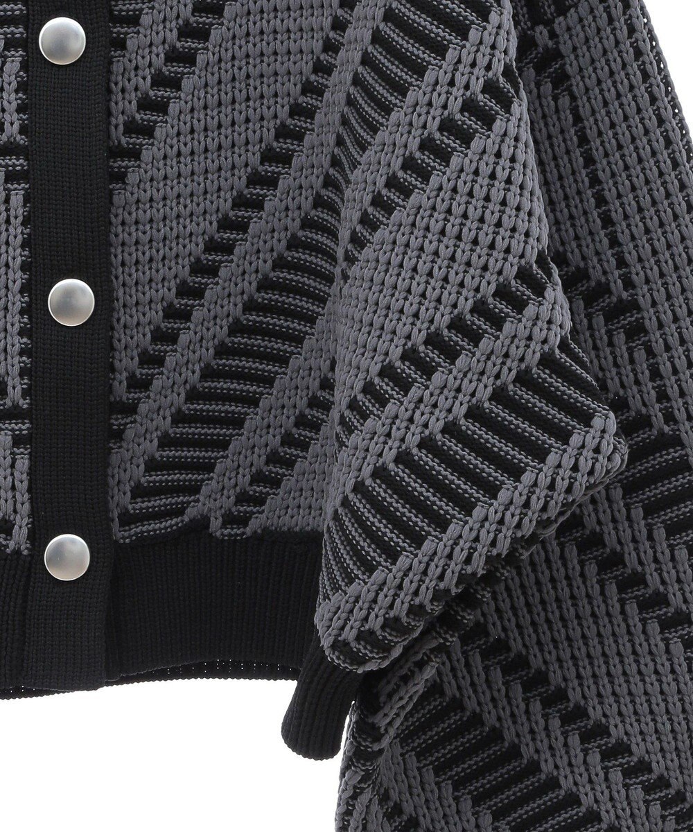 Green Parks ・ＥＬＥＮＣＡＲＥ　ＤＵＥ　ジャカードカーディガン 