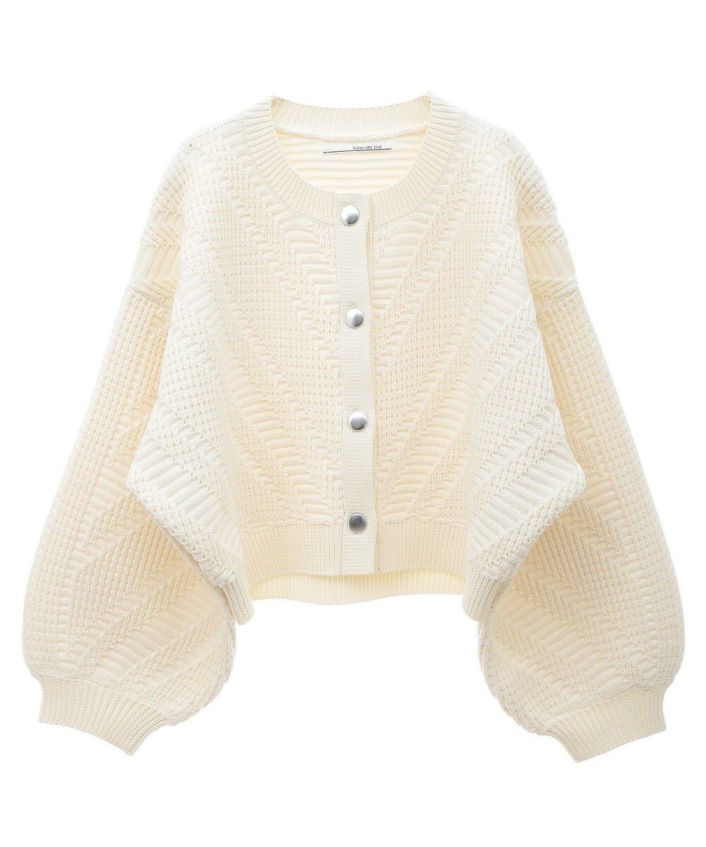 Green Parks ・ＥＬＥＮＣＡＲＥ　ＤＵＥ　ジャカードカーディガン 