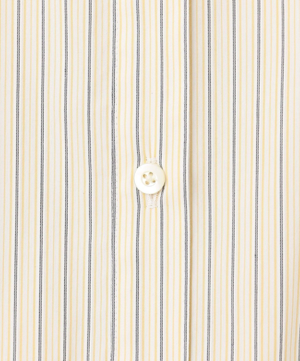 J.PRESS LADIES 【洗える】BEZ ドビーストライプ フリルネック ブラウス 