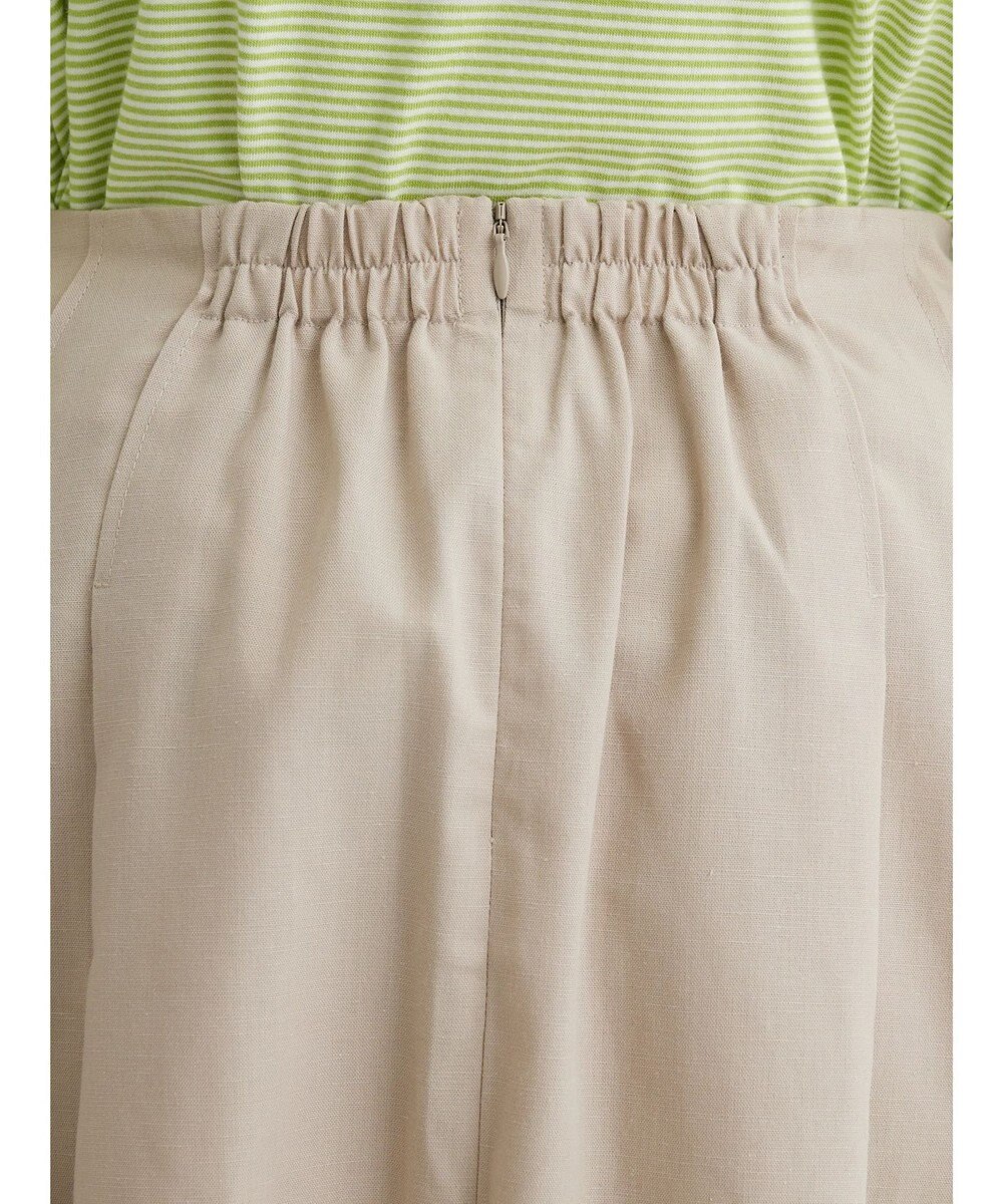 Green Parks 綿麻混フレアスカート 