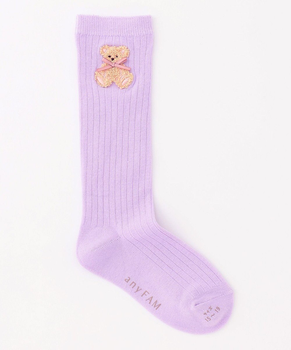ANY KIDS ハイソックス（アニマル サガラ刺繍） 