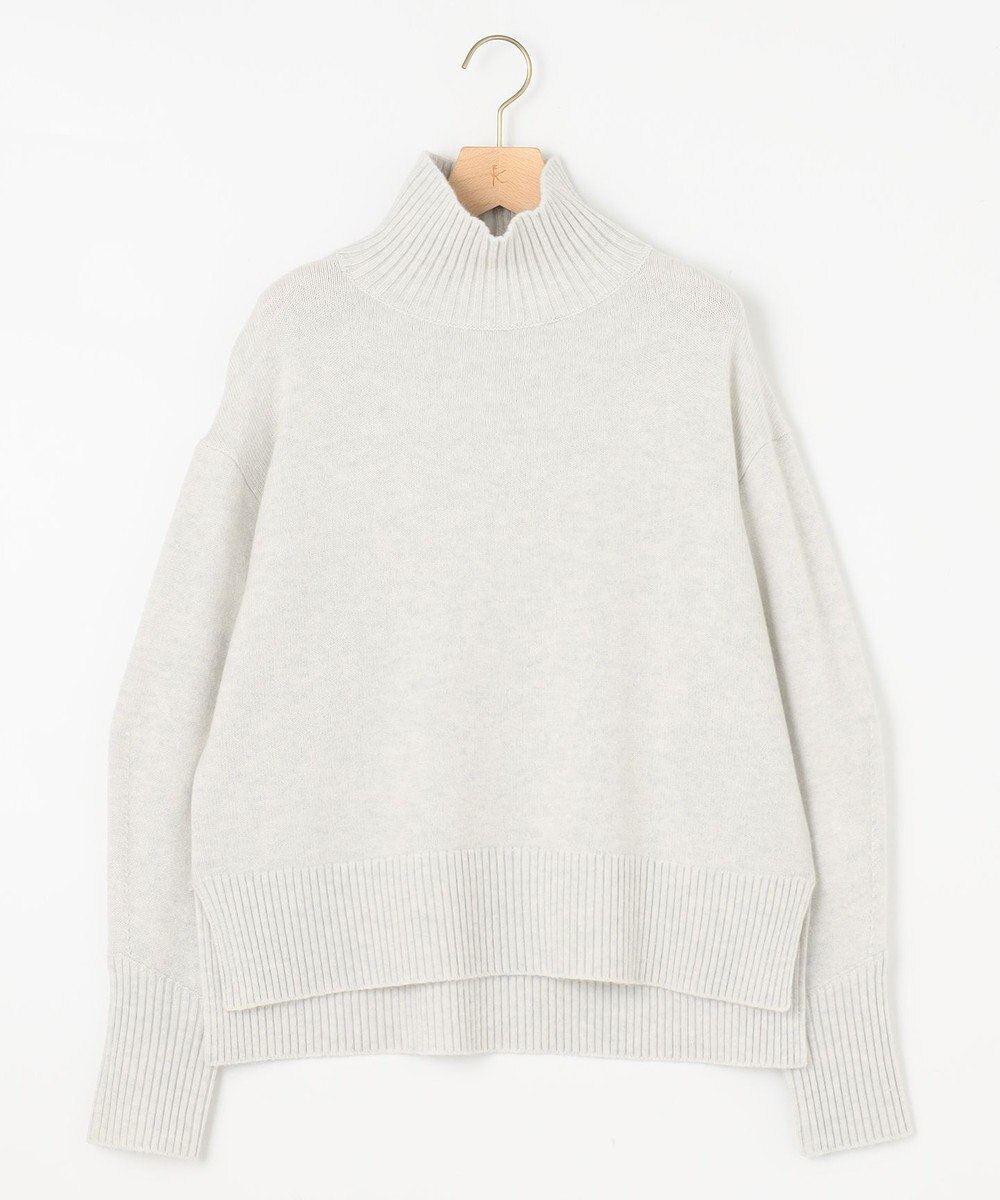 組曲 L ウールカシミヤミックス ロールネック ニット 