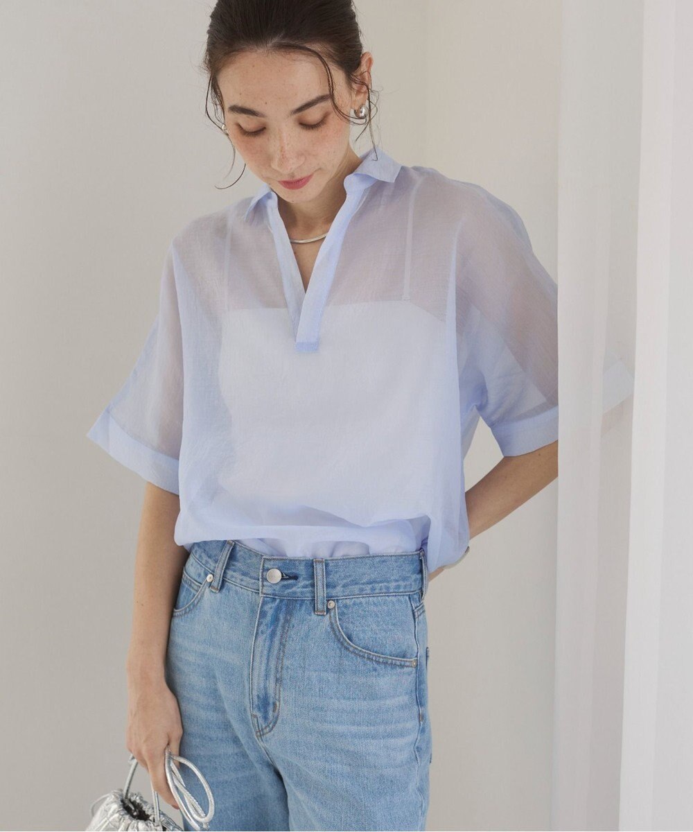 WEGO 【ANGIE VINTAGE】スキッパーシアーシャツ 