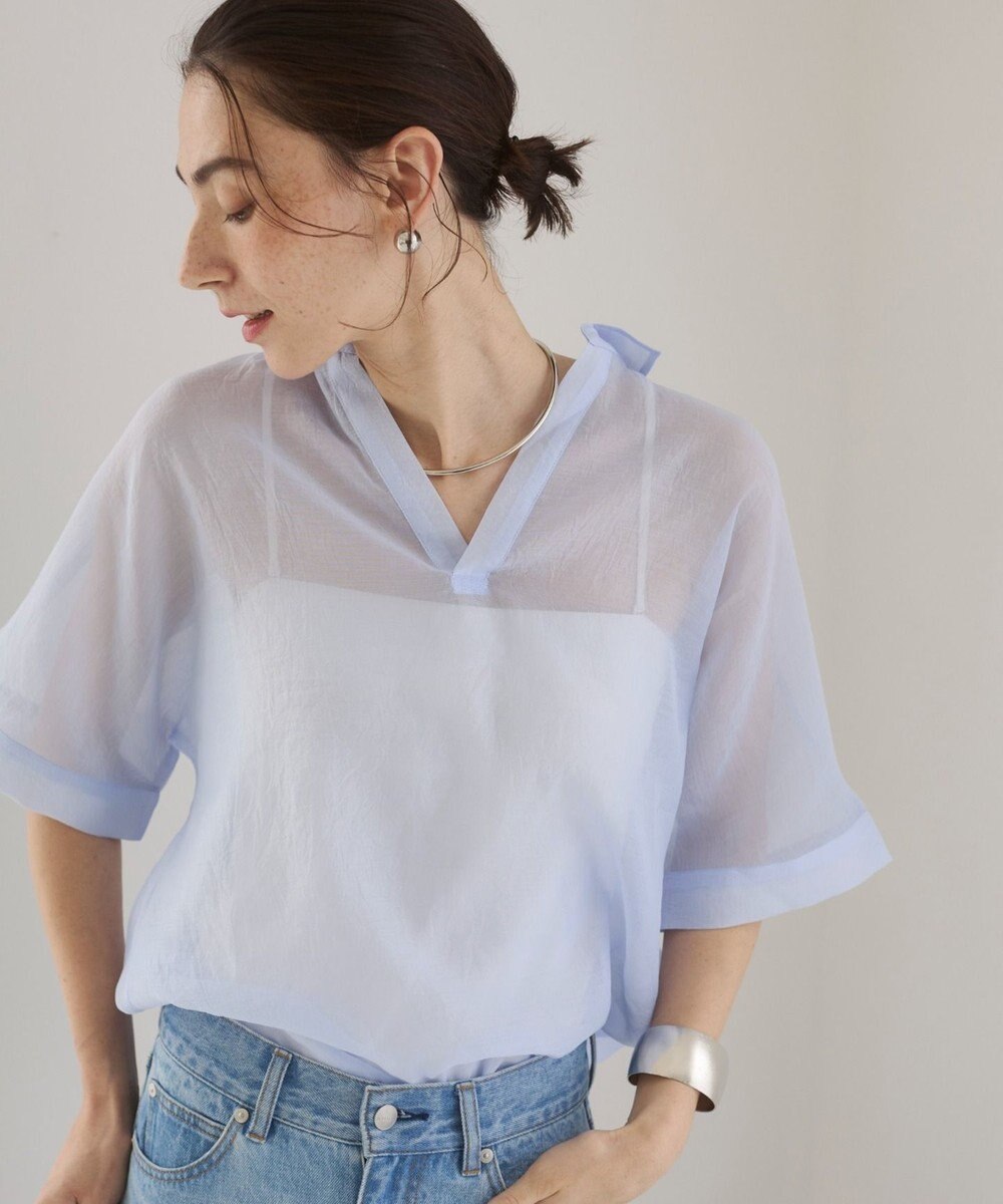WEGO 【ANGIE VINTAGE】スキッパーシアーシャツ 