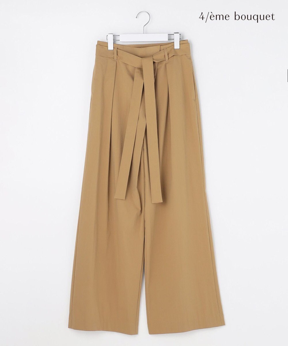 自由区 【カトリエムブーケ】Envelopper ワイドストレートラップパンツ 