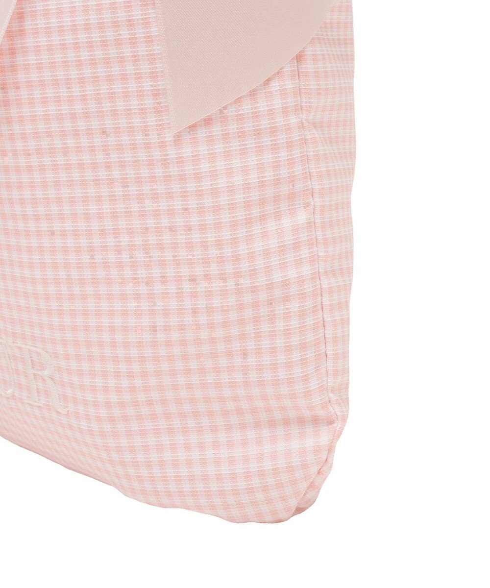 Maison de FLEUR ギンガムダブルリボンギャザートートバッグ 