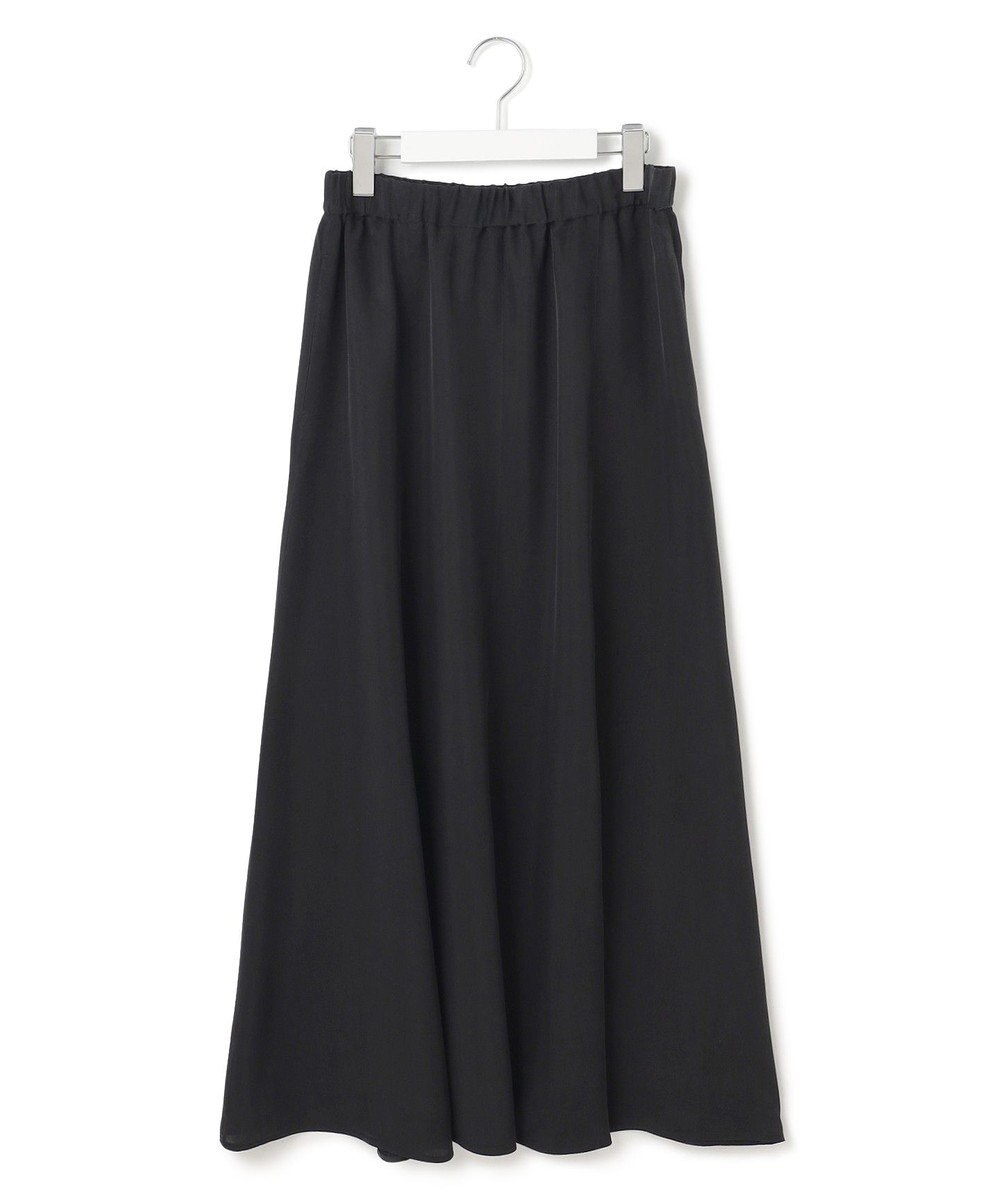 23区 【接触冷感/洗える】フィブリルツイル ギャザー スカート 