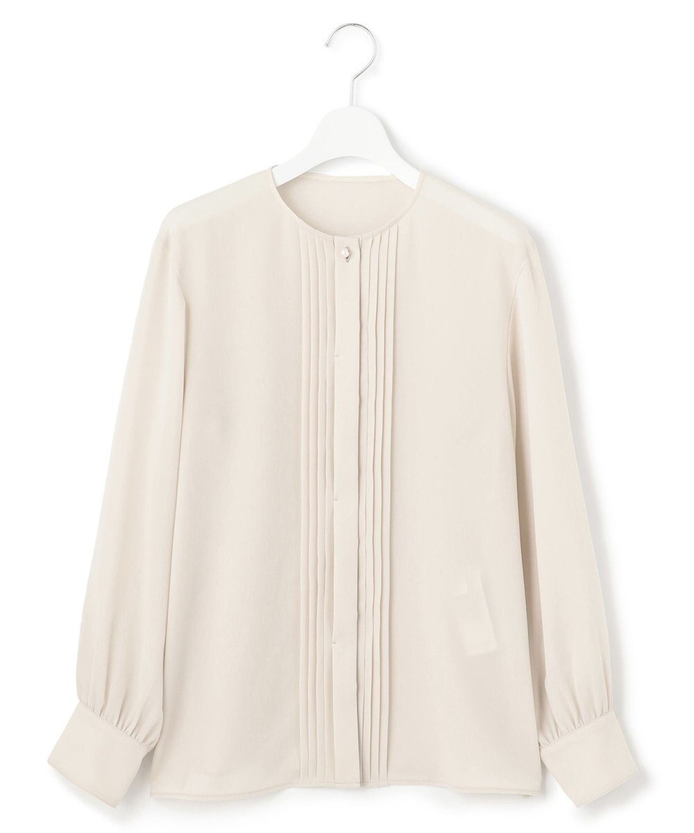 23区 L 【洗える】ピンタック ディテール ブラウス 