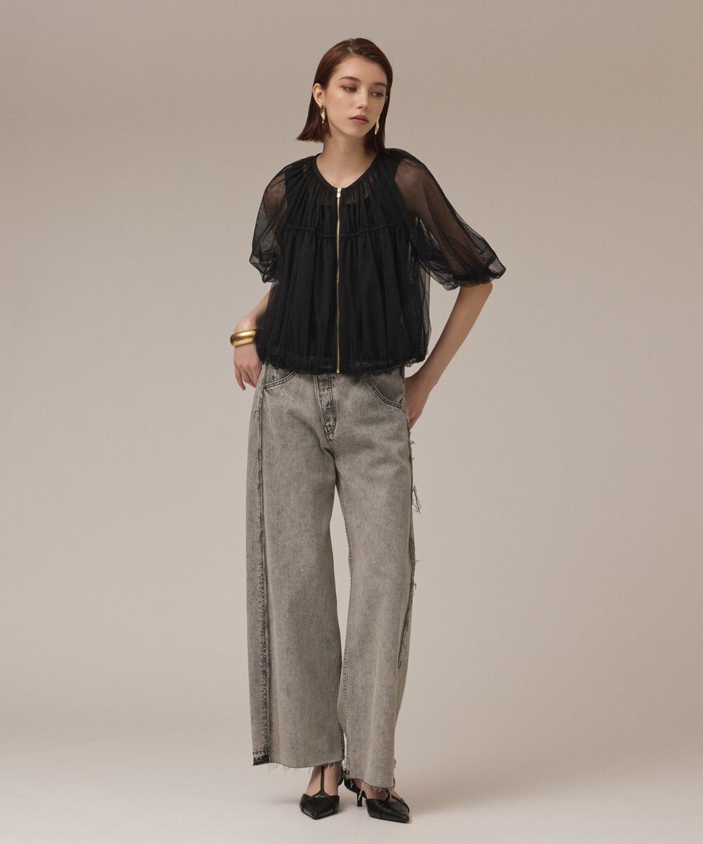 GRACE CONTINENTAL チュールシアーブルゾン 