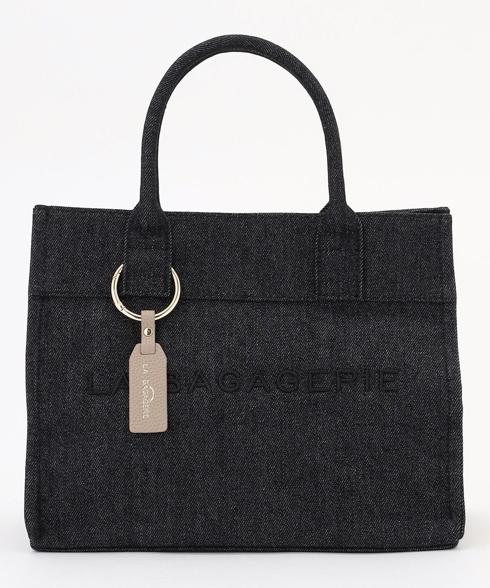 LA BAGAGERIE チャーム付きデニムバッグ Sサイズ 