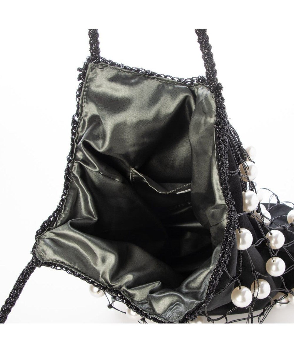 UNBILLION カカトゥ kakatoo / パール風ビーズ編み込メッシュバッグ 