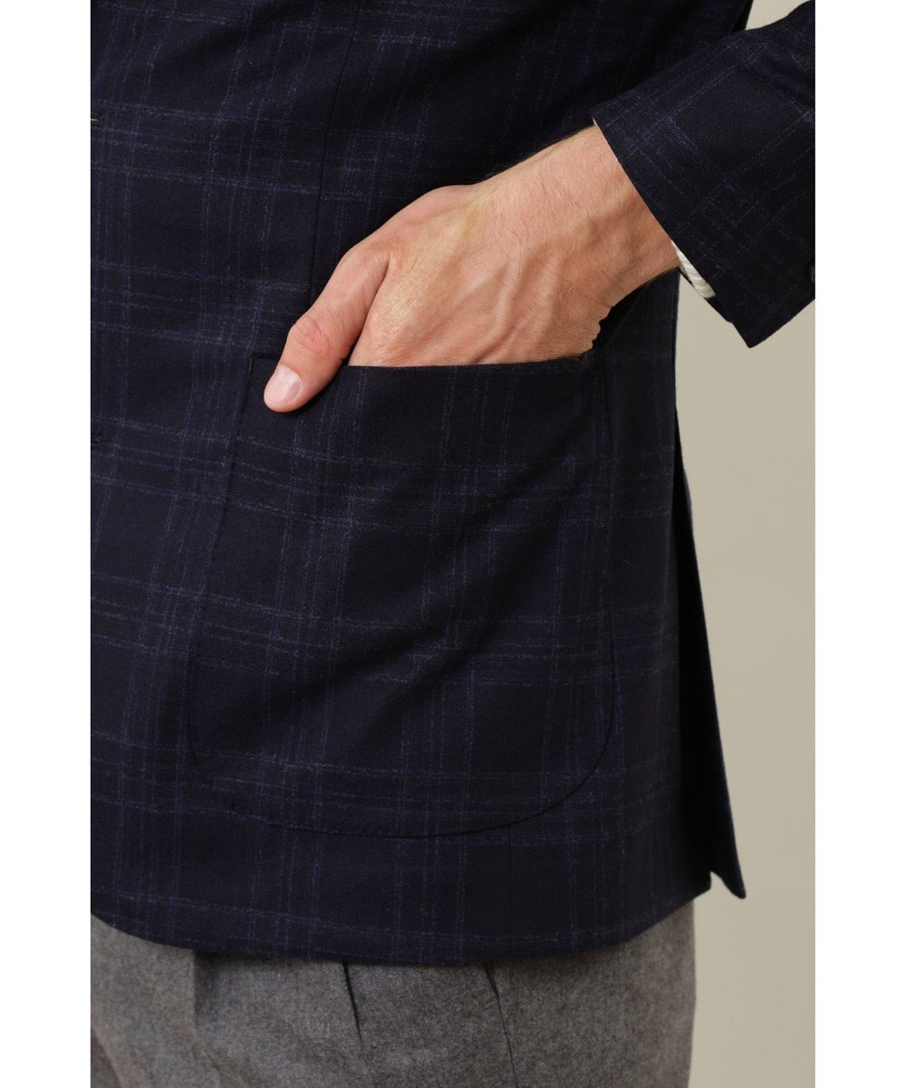 DAKS フランネルチェックジャケット 