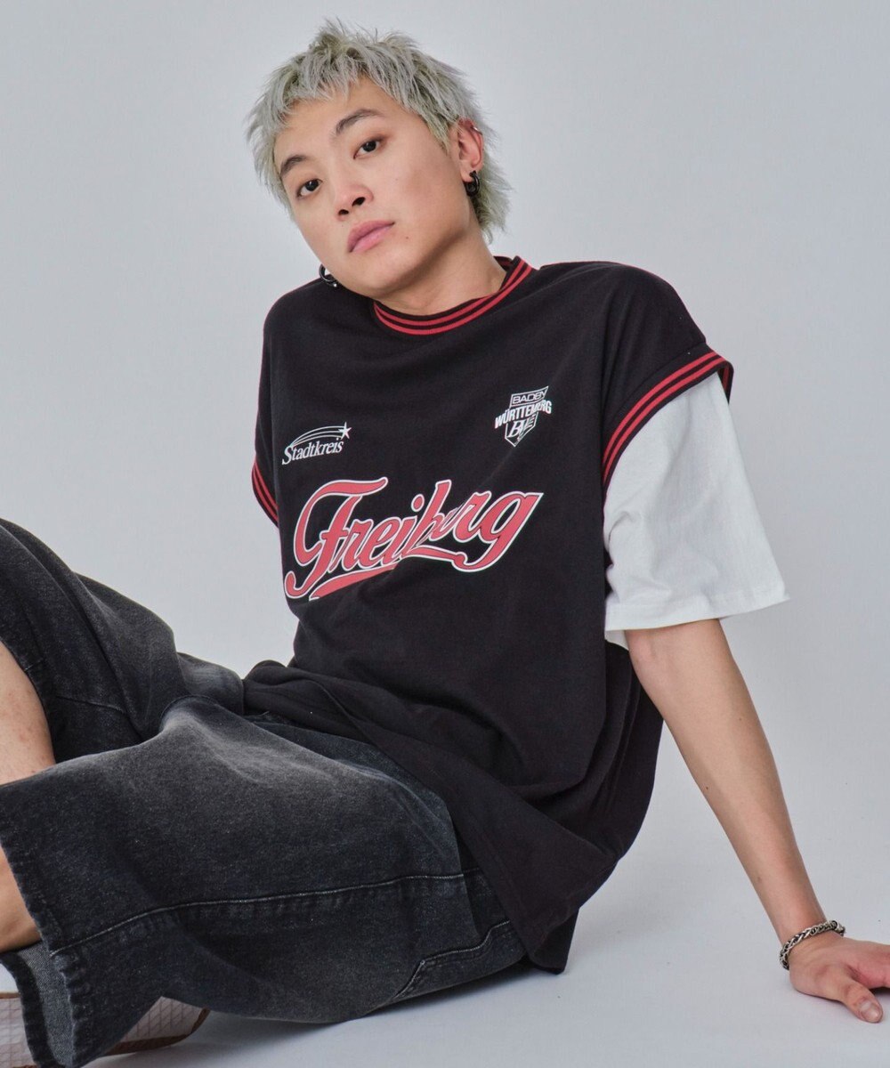 WEGO 【ユニセックス着用ITEM/MLサイズ展開】フェイクタンクグラフィックT（SS） 