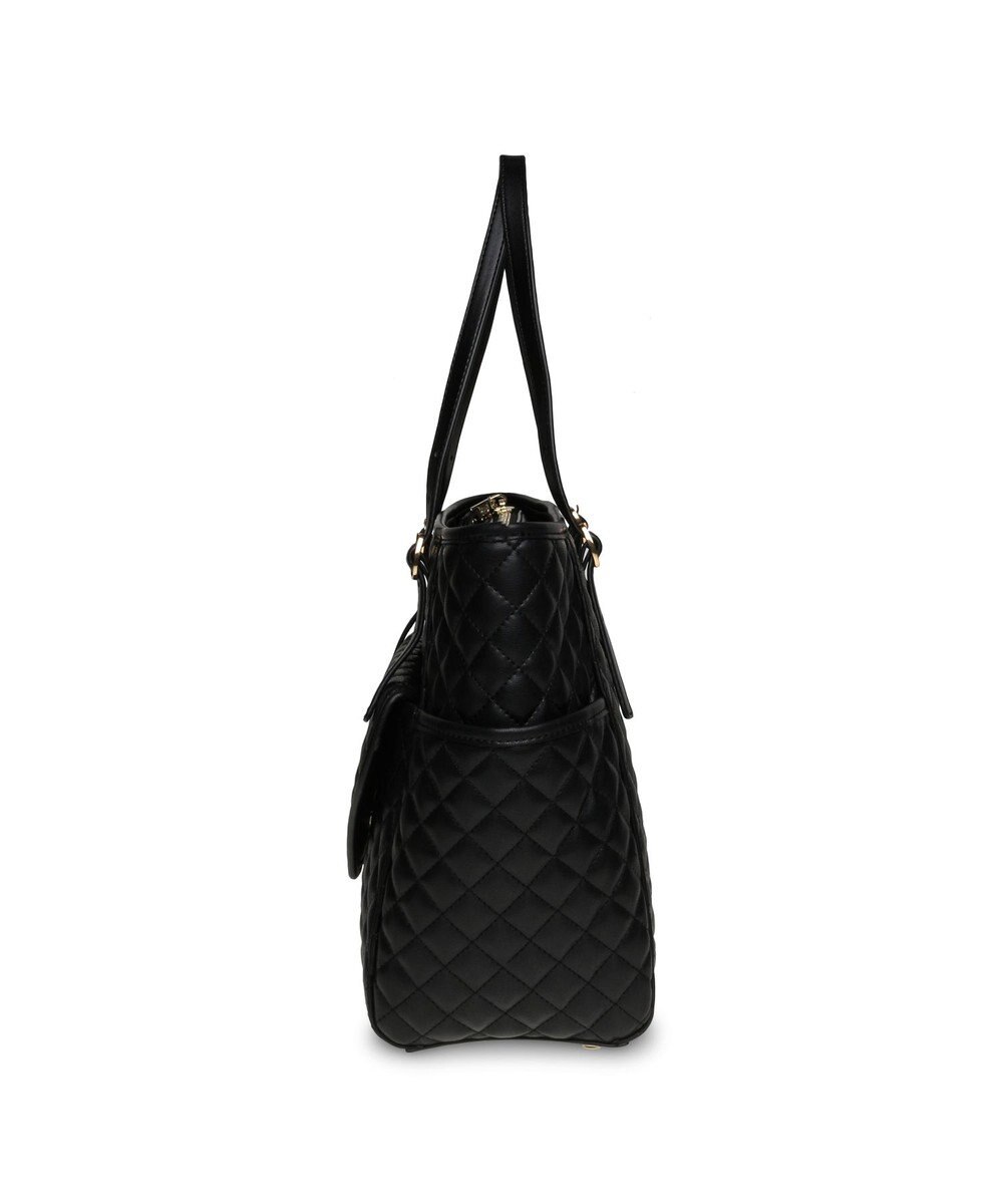 STEVE MADDEN BVIBRATO サイドポケット付きキルティングトートバッグ 