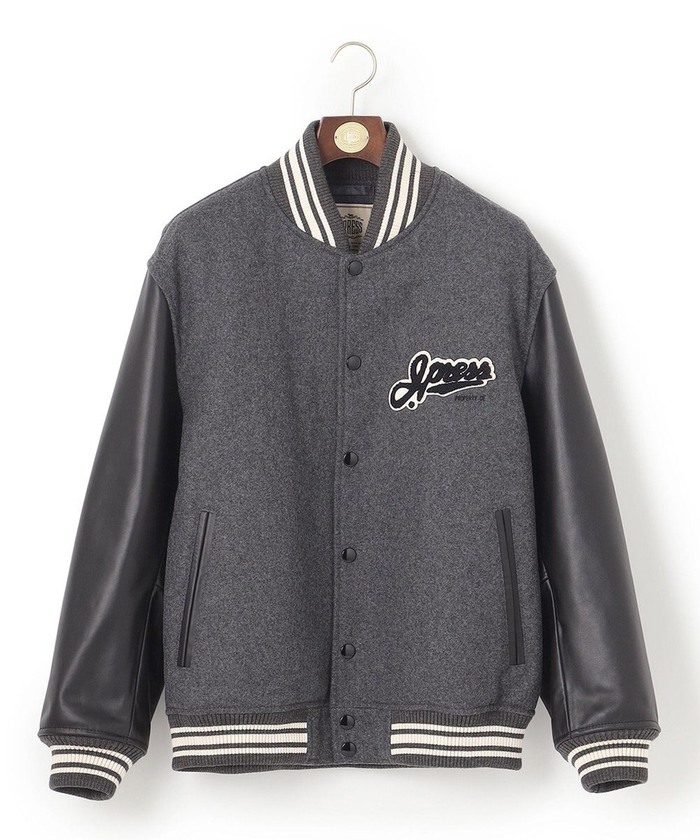 J.PRESS MEN メルトン カウレザー スタジャン 