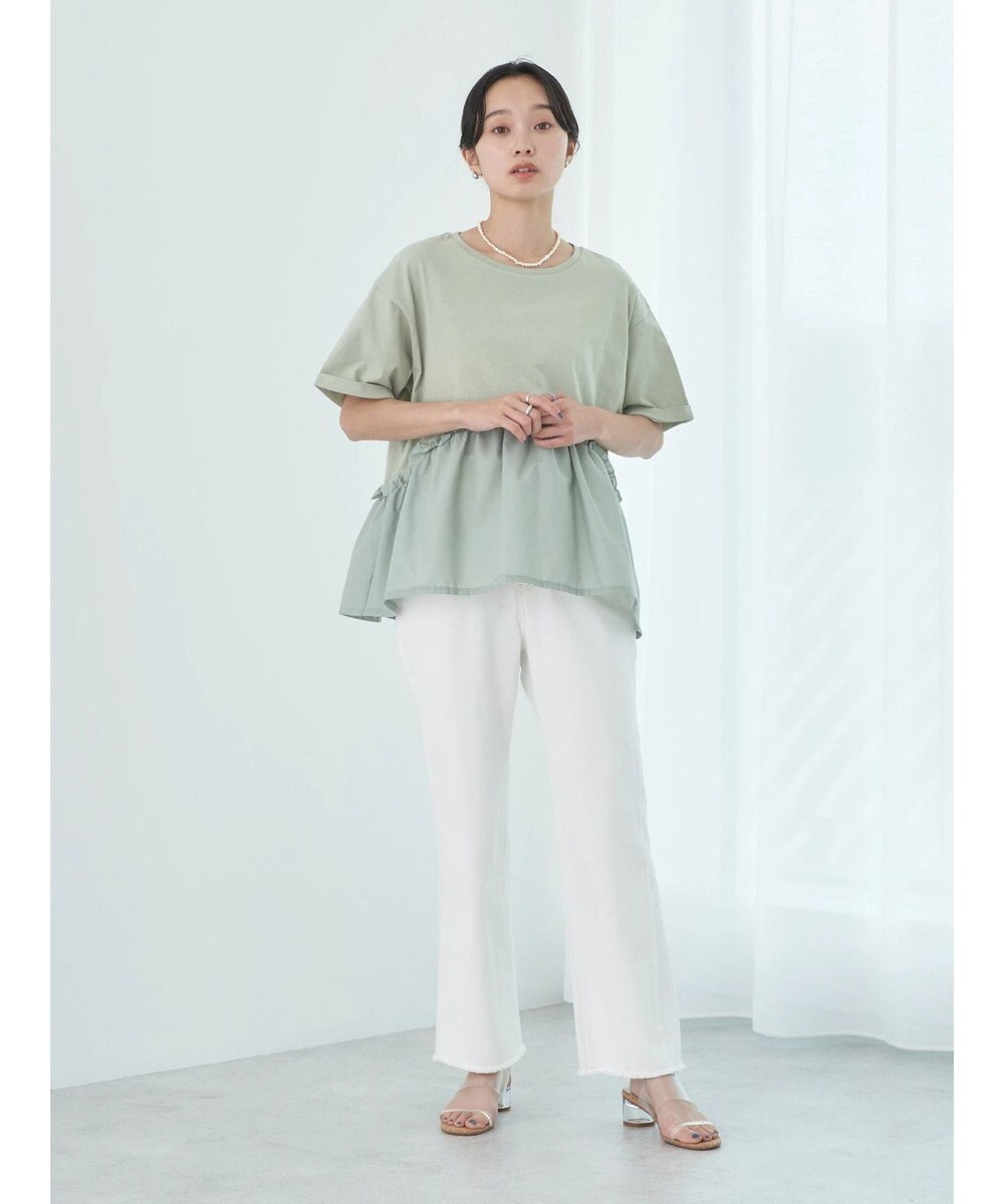 earth music&ecology ドッキングギャザープルオーバー 