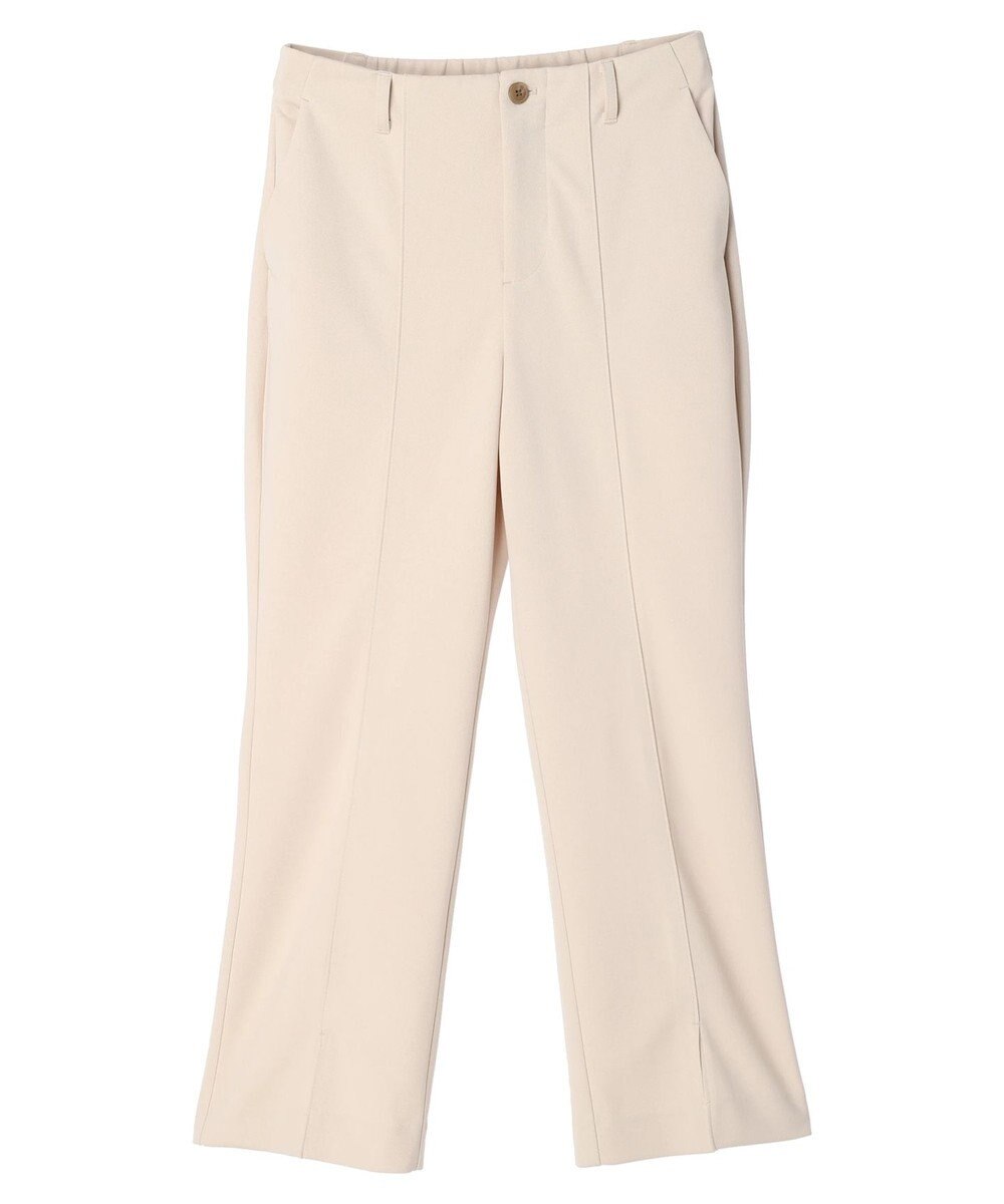 earth music&ecology カットツイルスリットセミフレアパンツ 