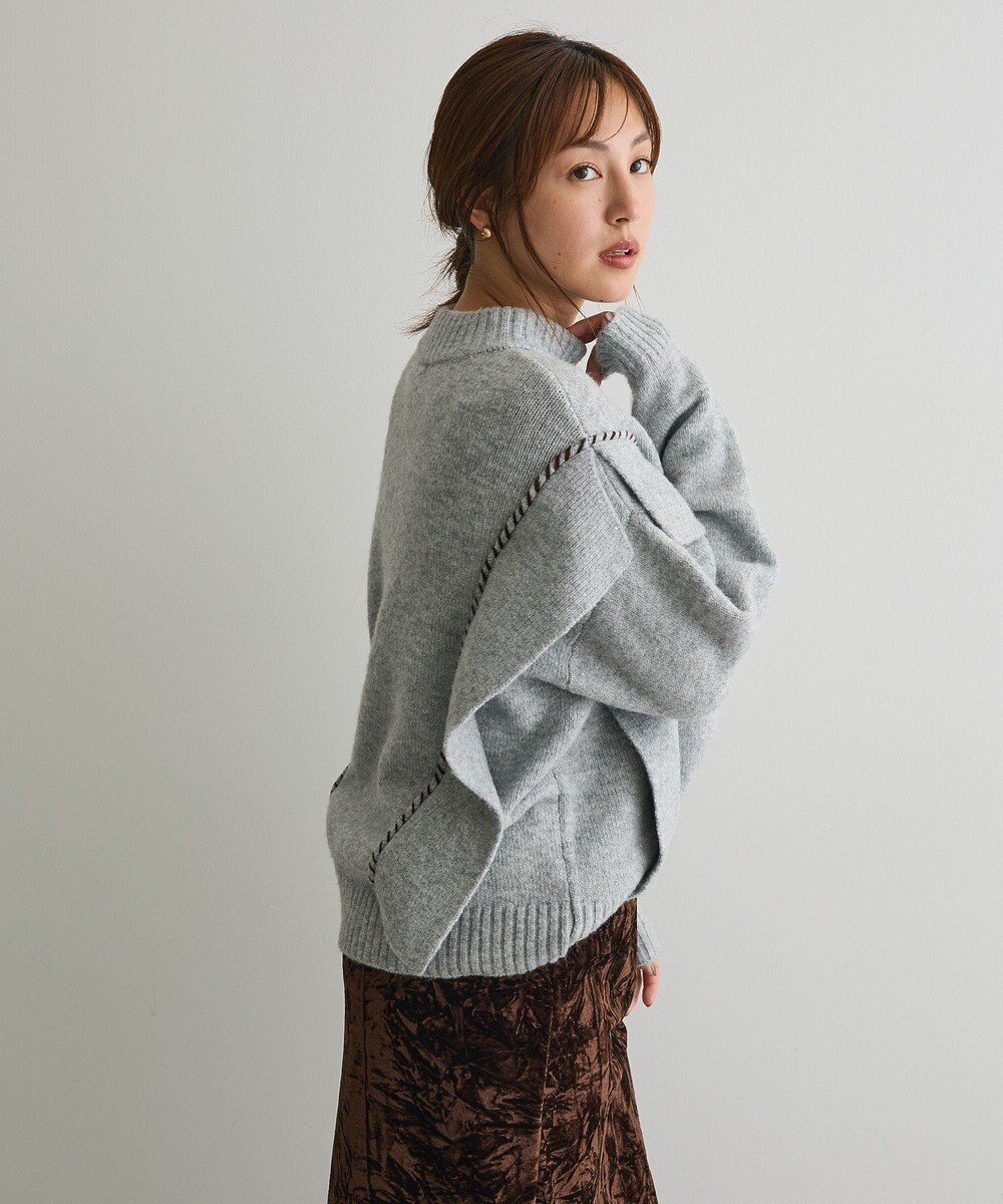 CRAFT STANDARD BOUTIQUE ハンドステッチデザインニットプルオーバー 