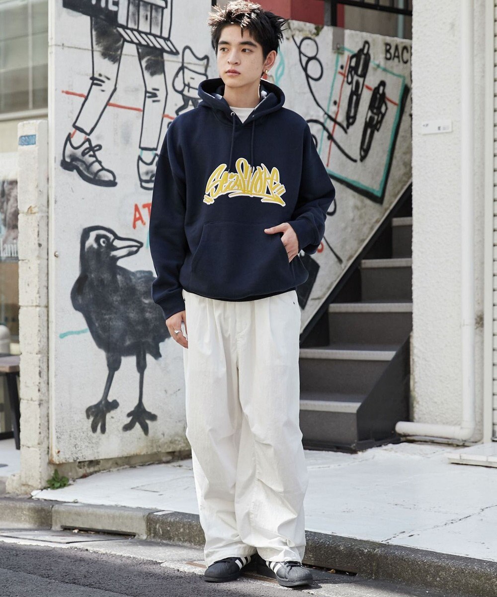 WEGO ワッペンロゴパーカー 