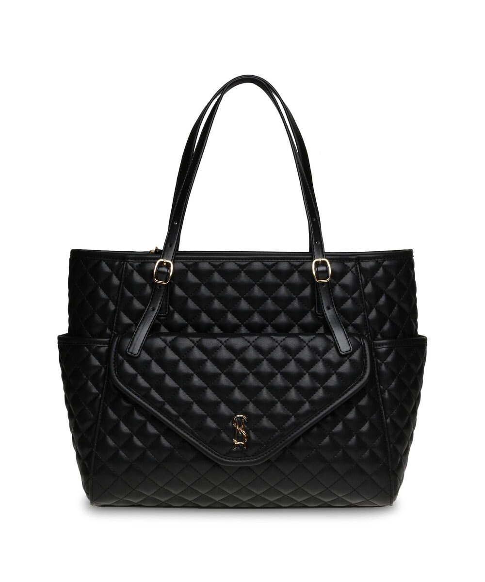 STEVE MADDEN BVIBRATO サイドポケット付きキルティングトートバッグ 