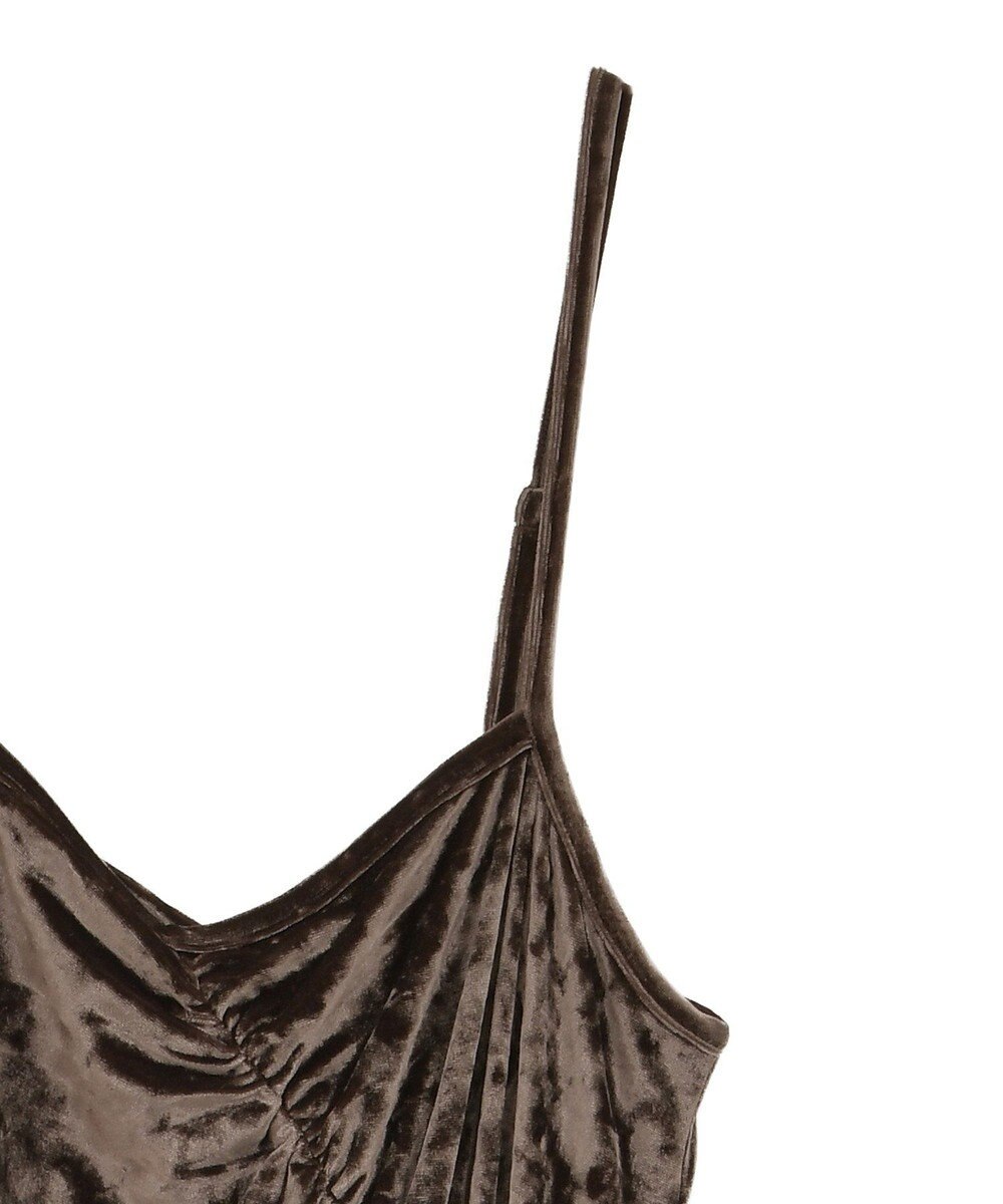 earth music&ecology クラッシュベロアシャーリングワンピース 