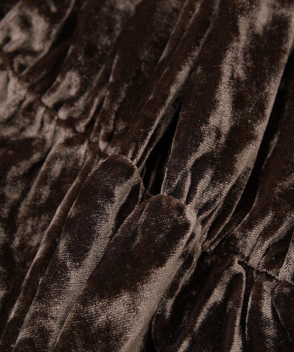 earth music&ecology クラッシュベロアシャーリングワンピース 